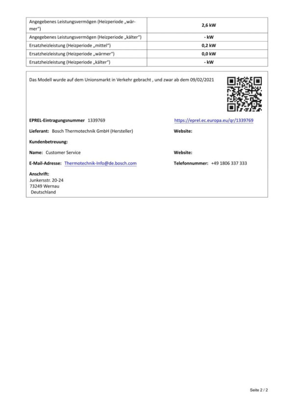 Bosch CL3000i-Set 26 WE 2,8kW R32 (7733701735) – Bild 4
